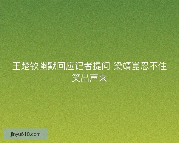 王楚钦幽默回应记者提问 梁靖崑忍不住笑出声来